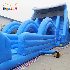 Large Inflatable Blue Wave Slide