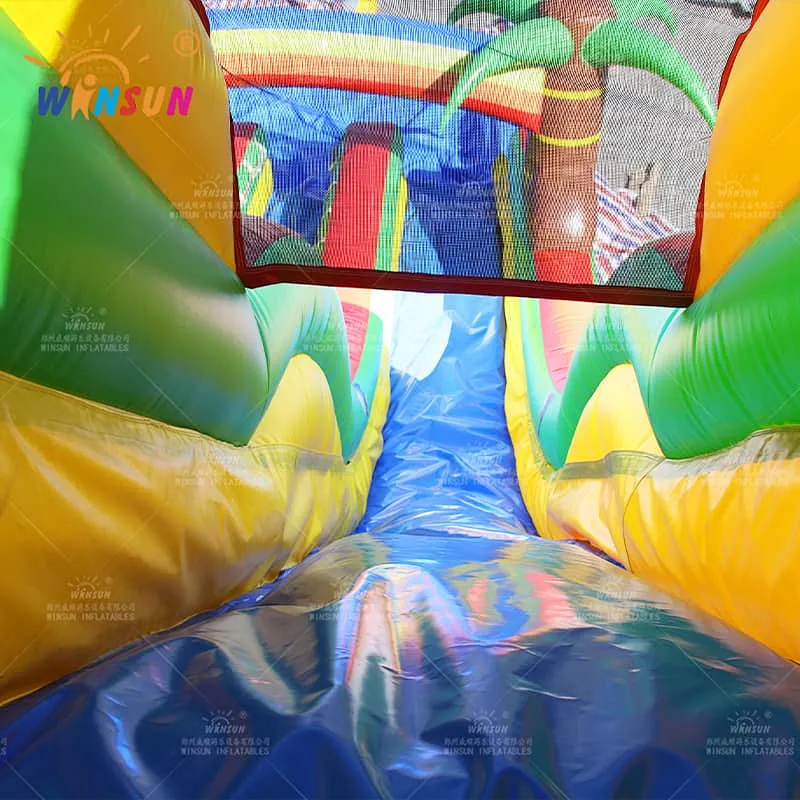 Tropical Yellow Marble Inflatable Water Slide