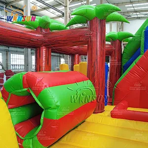 Hippo Theme Inflatable Trampoline Combo