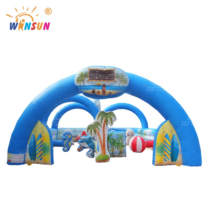 Malibu Beach theme Inflatable Race Track