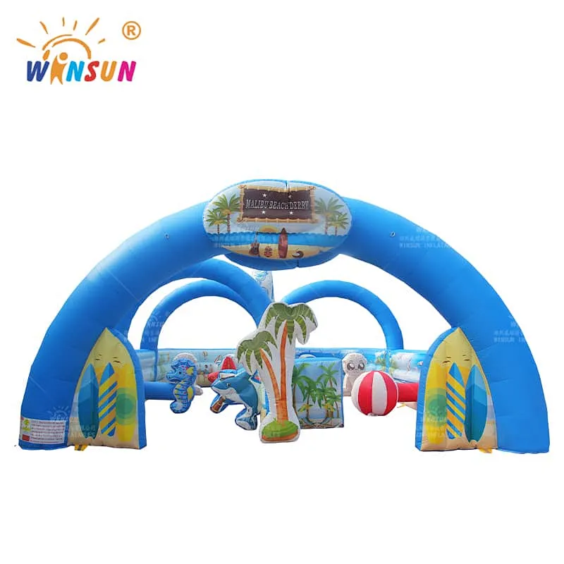 Malibu Beach theme Inflatable Race Track