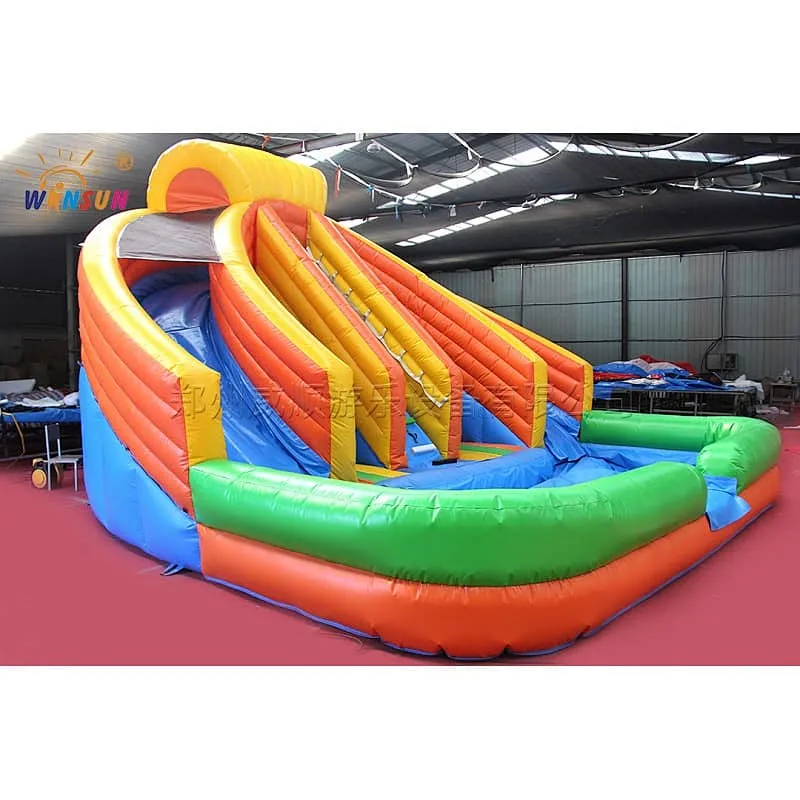 Inflatable water slide