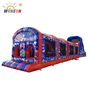 Inflatable Obstacle Course Sun Protection Cover Party Time