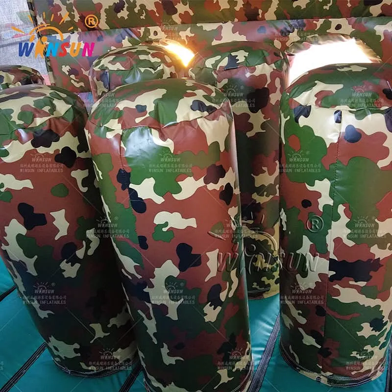 Custom Inflatable Obstace Course Camouflage Theme