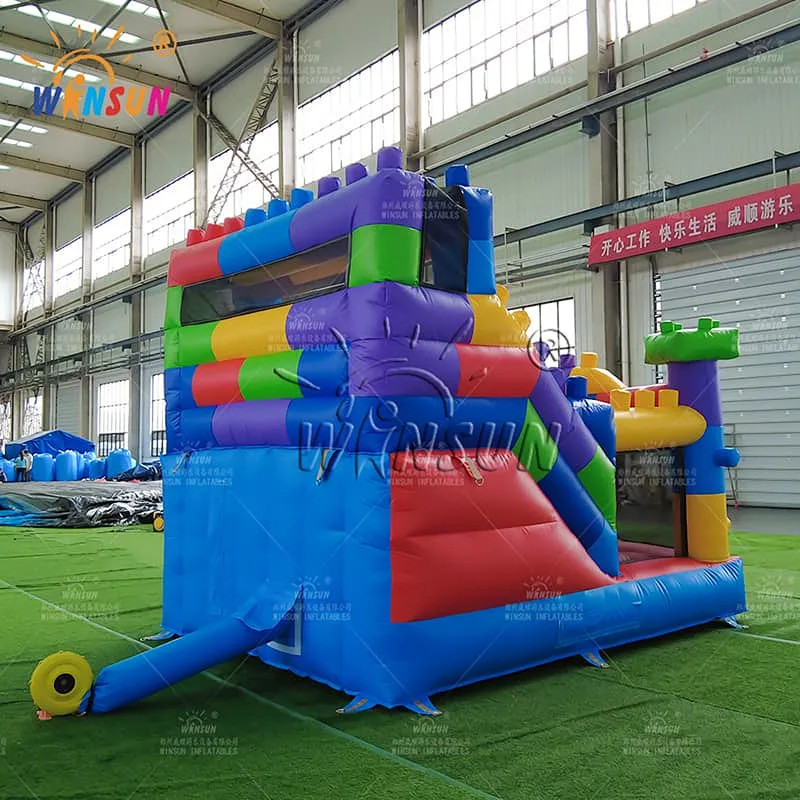 Building Blocks Inflatable slide
