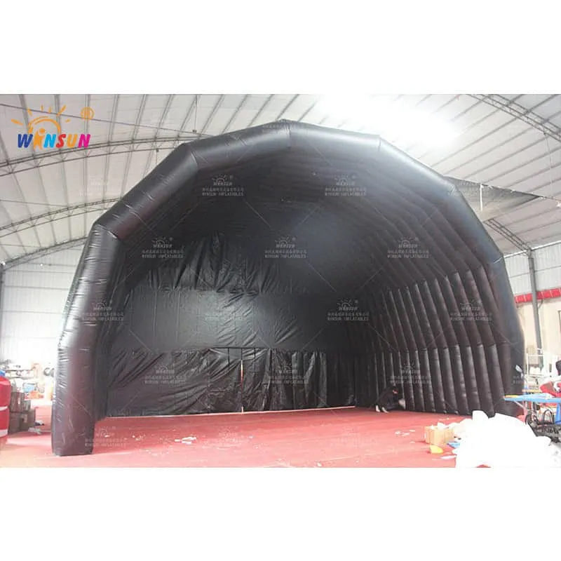 Inflatable Black Stage Cover Tent