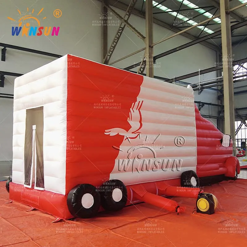 Commercial Inflatable Jumping House with Slide Truck theme