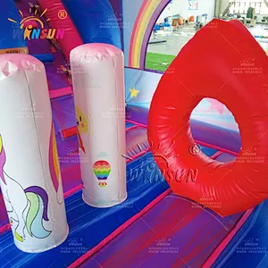 Unicorn Inflatable Jumping Castle with Water Slide