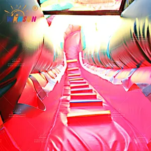 Tropical Marble Inflatable Water Slide