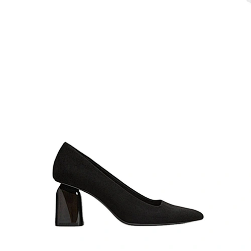 JJ31 ISEEYOUFIRST shoes women Popular 2020 Autumn Winter New Black Pointed Design Chunky High Heeled Shoes Lady