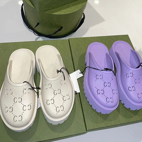 DEleventh Shoes GUC2035 Famous Brand Designer Shoes Soft Sole Beach Slippers Couples Casual Platform Flat Slippers Plus Size