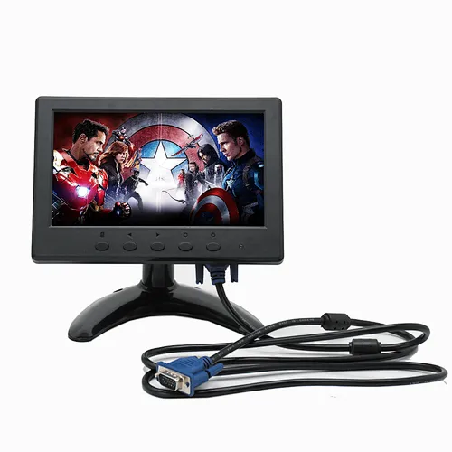 Guangdong Car LCD Display Industri Grade LCD 7inch Monitor VGA HDMI Bulk Monitor 7 inch