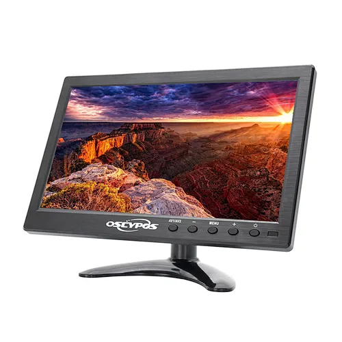 Wall Mount Desktop LCD Computer Monitor 10.1 inch CCTV Monitor With BNC AV VGA HD MI USB Input