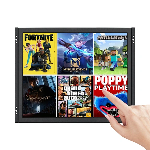 Metal Case Open Frame Vesa Wall Mounted Lcd Touch Tv Monitor 17 inch Embedded Industrial Touchscreen Monitor Open Frame