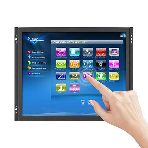 10.1 12.1 15 17 19 21.5 Inch Black Metal Open Frame Touchscreen Tft Lcd Industrial Embedded Tv Monitor Wall Mount Bracket