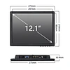 12 inch touch screen monitor