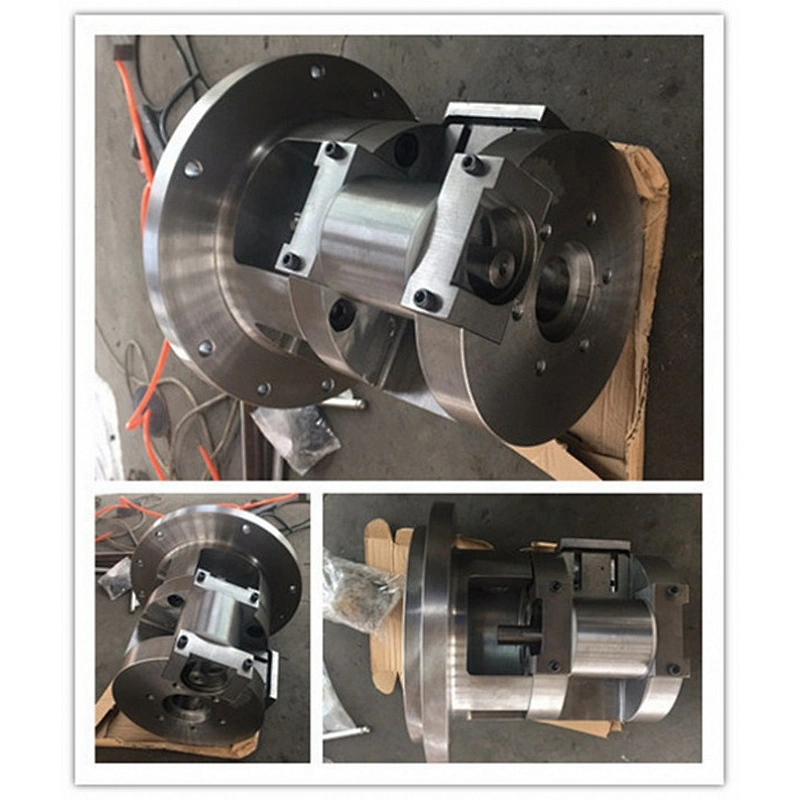 Hot feed rubber extruder screw and barrel