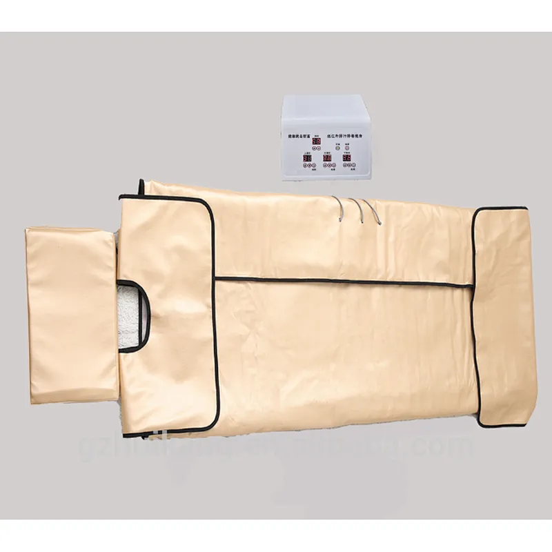2017 Newest luxurious infrared sauna blanket with Bian stones body slimming wrap