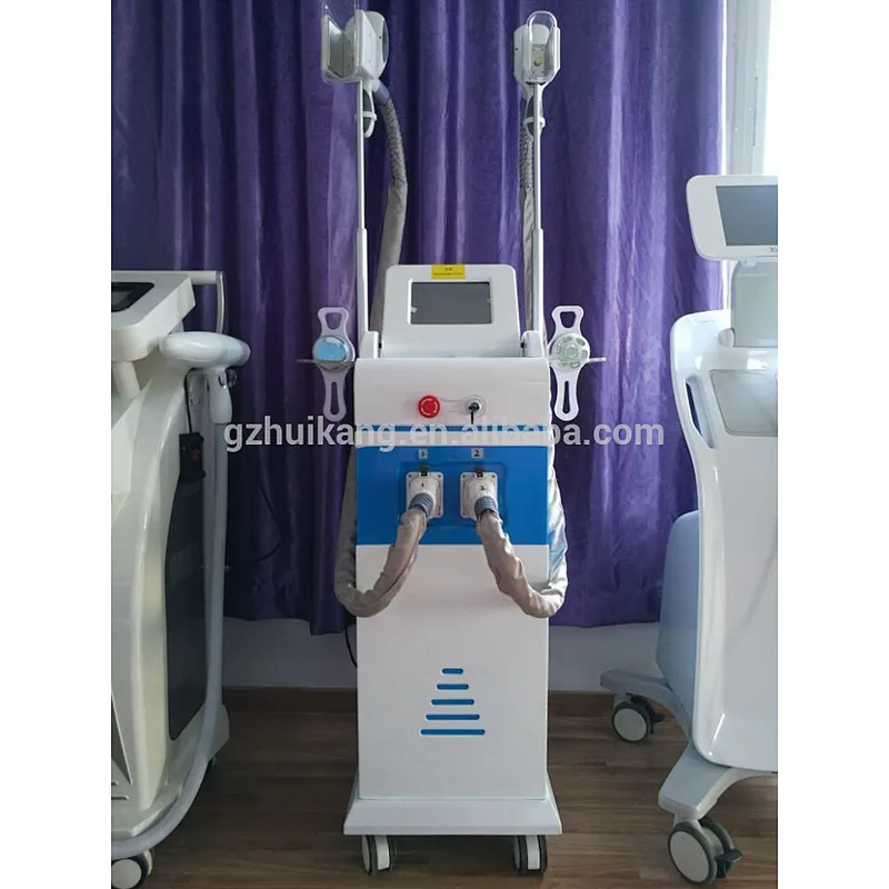 4 cryotherpay handle 40k cavitation rf vacuum fat freezing slimming machine