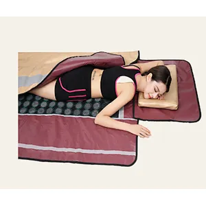 Factory 3 zone infrared sauna blanket for slimming body wrap with Bian stone for sale