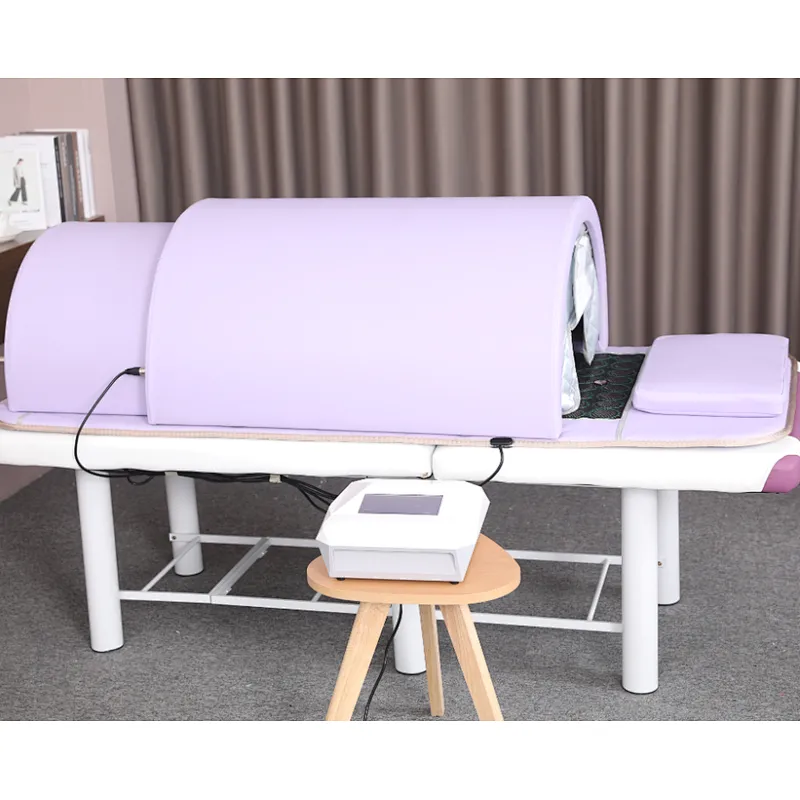 Far infrared sauna dome with photon lights  for human health therapy