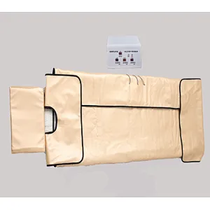 Golden color infrared sauna blanket with Bian Stone for body slimming