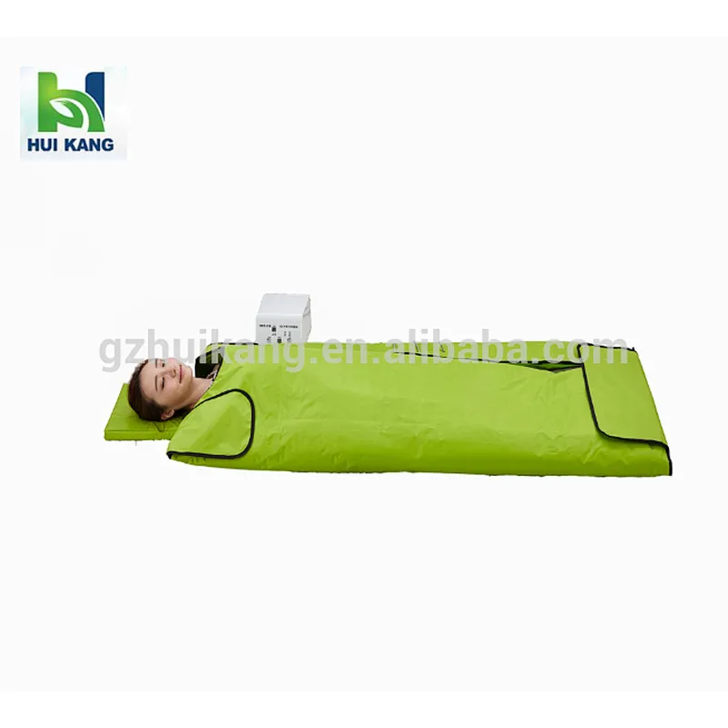 Far infrared 3 zone heated slimming sauna blanket with tourmaline stone