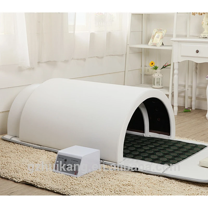 Far infrared sauna dome 3 zone heating spa capsule with germanium stone mattress for slimming
