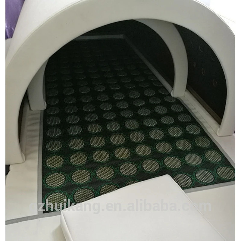 Far infrared sauna dome 3 zone heating spa capsule with germanium stone mattress for slimming