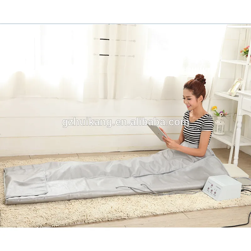 Hotest body detox infrared thermal heated slimming sauna wrap blanket