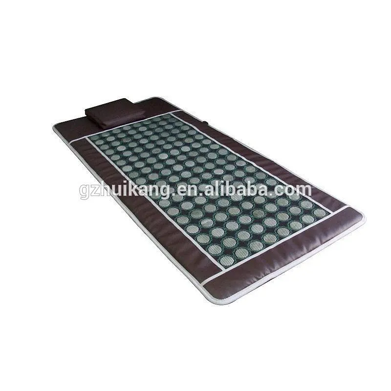 Huikang hottest infrared Carbon fiber heating mattress with jade stone in high quality
