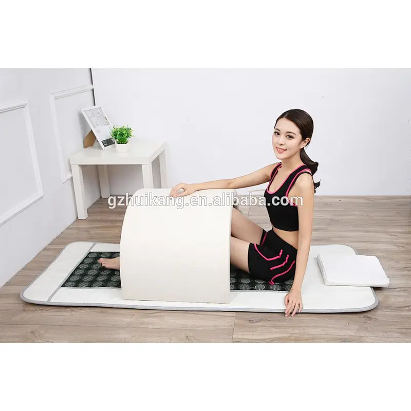 Portable mini size sauna dome and luxury mat combination for Ovary care