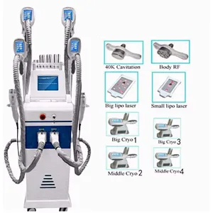 Fat breaking machine with 4 cryo handle