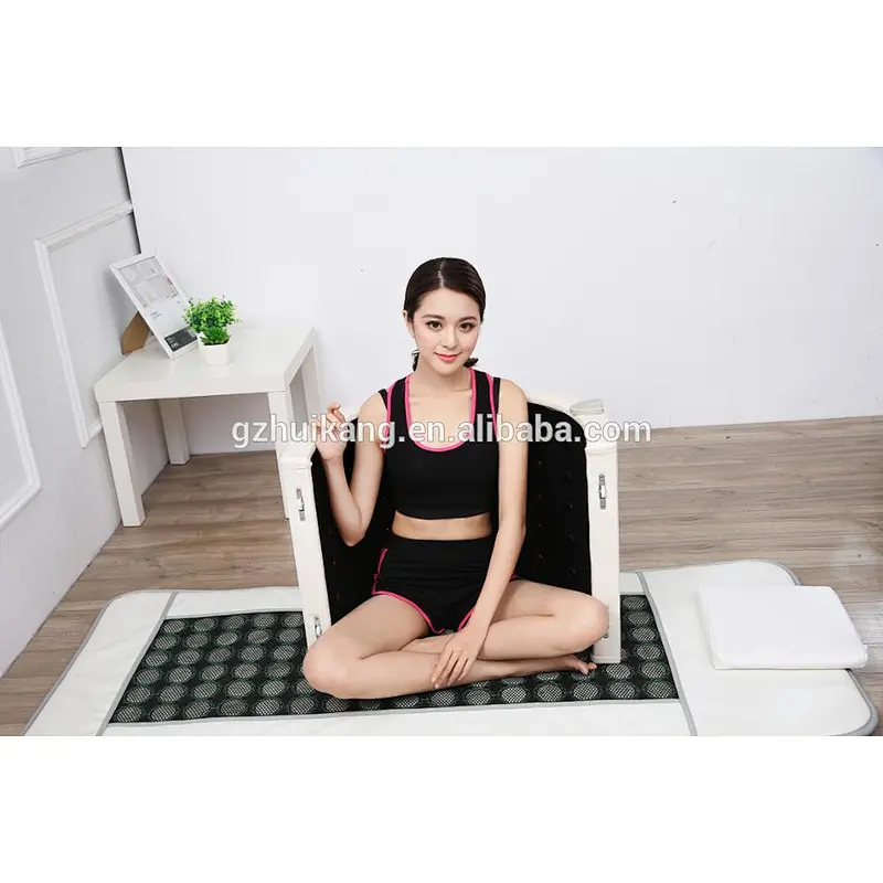 Portable mini size sauna dome and luxury mat combination for Ovary care