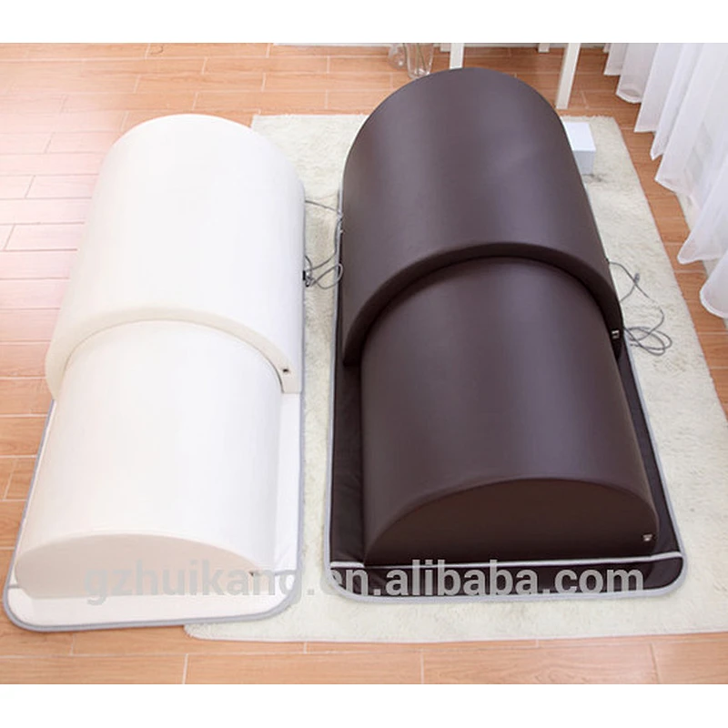 Far infrared sauna dome 3 zone heating spa capsule with germanium stone mattress for slimming