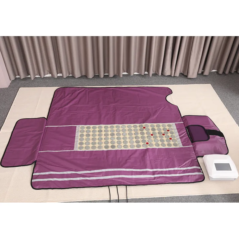 far  infrared fir sauna thermal blanket with Photon light therapy for detox