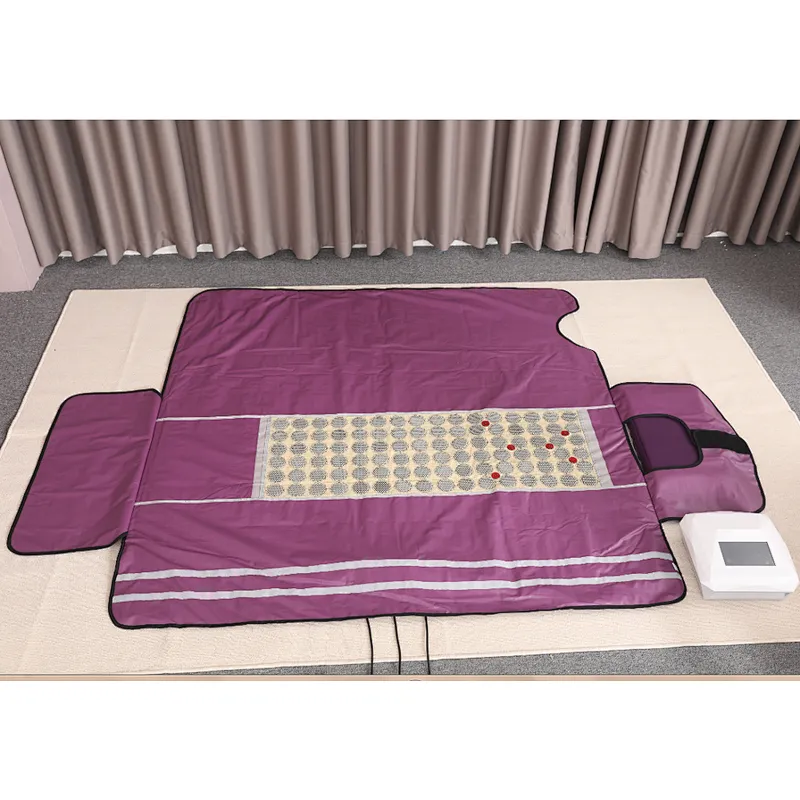 New arrival ! Luxurious 3 zone far infrared light  slimming sauna blanket with touch screen controller box