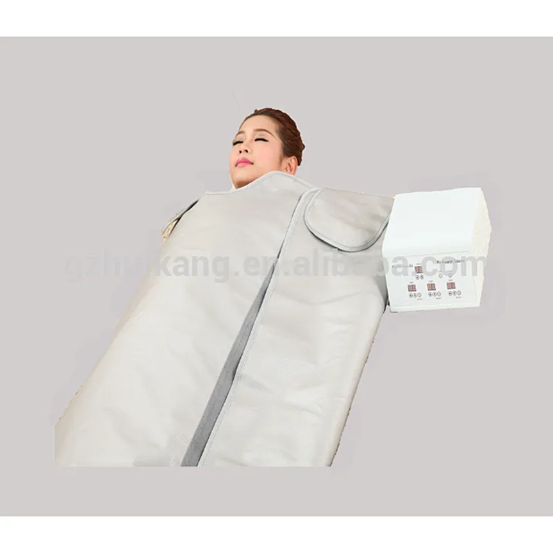 Huikang 3 parts zone heating infrared sauna blanket with weight loss wrap