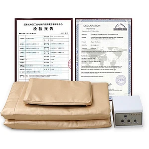portable weight loss sauna spa 3 zone far infrared thermal slimming wrap blanket