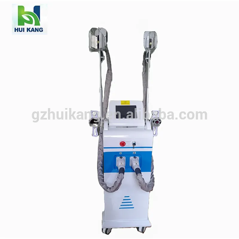 4 cryotherpay handle 40k cavitation rf vacuum fat freezing slimming machine