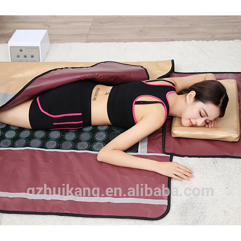2017 Newest luxurious infrared sauna blanket with Bian stones body slimming wrap