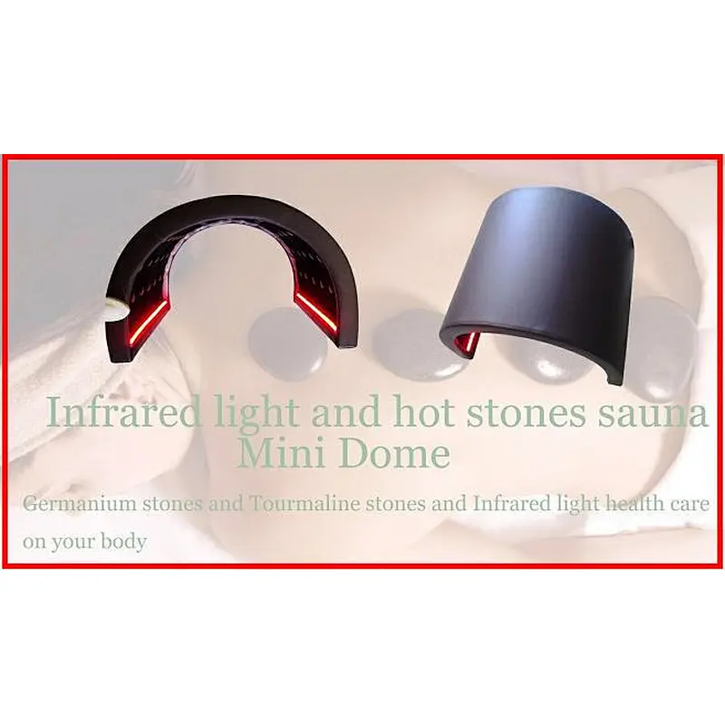 Infrared LED light diffuser sauna mini tent infrared mini dome with hot stones and Energy lights