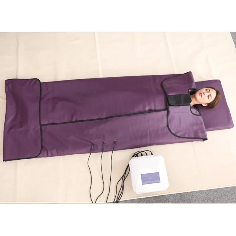 3 zone sauna blanket with far infrared ray lights for body slimming