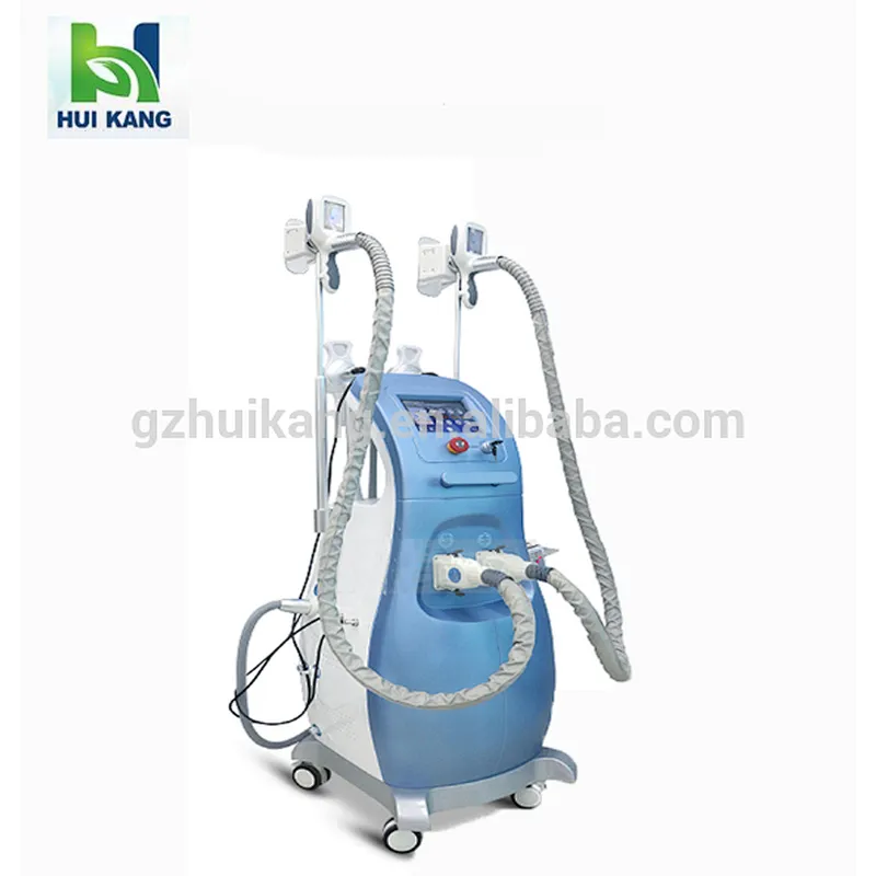 4 cryotherpay handle 40k cavitation rf vacuum fat freezing slimming machine