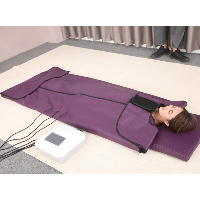 New arrival ! Luxurious 3 zone far infrared light  slimming sauna blanket with touch screen controller box