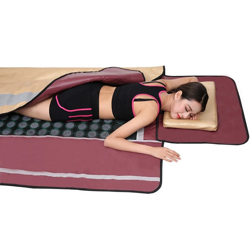 low EMF 3 zone heating sauna wrap far infrared thermal slimming blanket