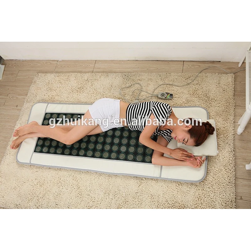 popular FIR far infrared jade stone heating mattress infrared jade stone bed mat pad jade massage for home