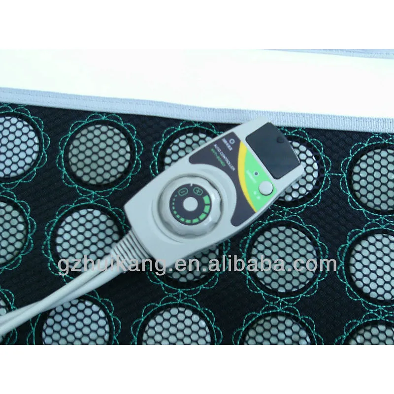 Huikang hottest infrared Carbon fiber heating mattress with jade stone in high quality