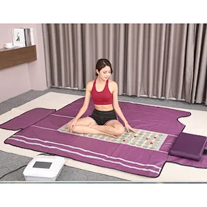3 zone far infrared light sauna blanket with touch screen controller box for body slimming