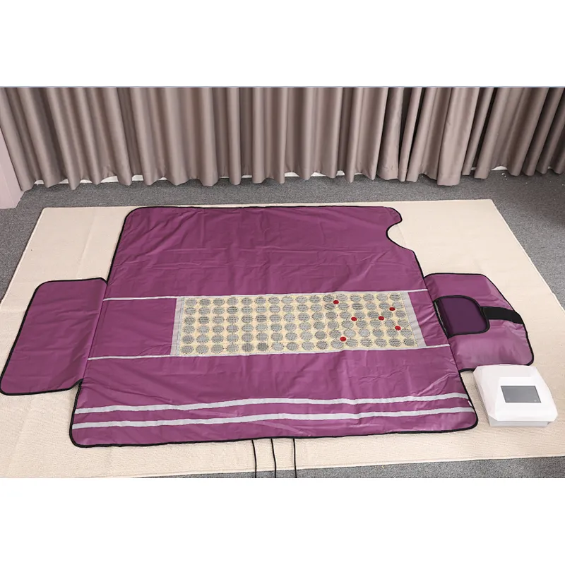 3 Zone far infrared sauna blanket heated  body wrap machine for body shaping